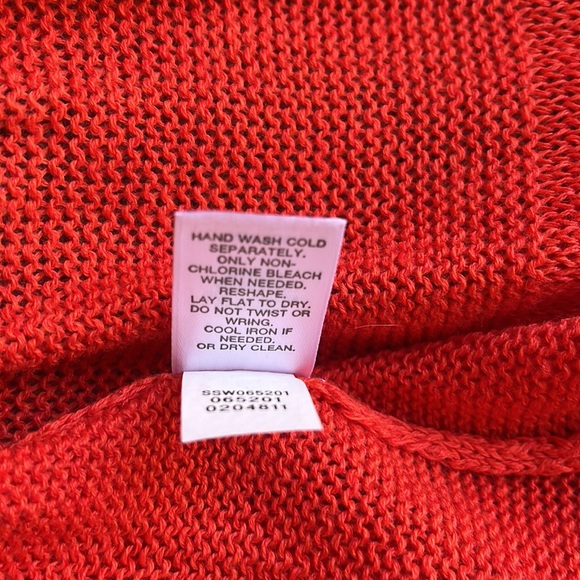 J Jill red button up sweater - Picture 6 of 7